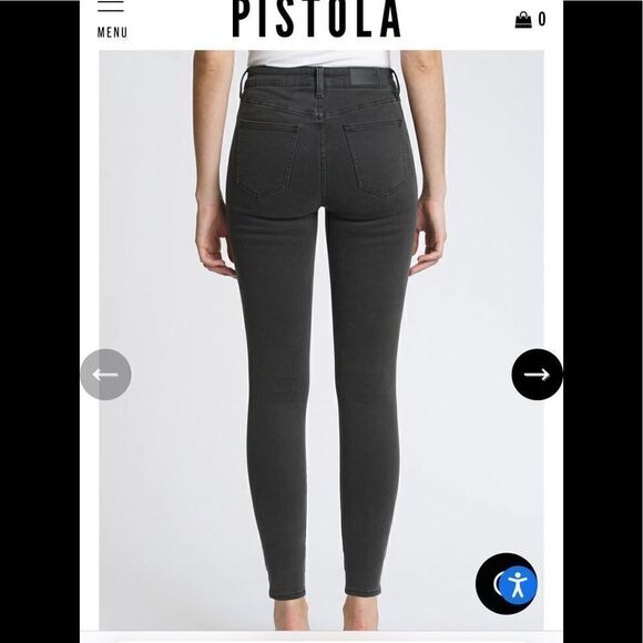 Pistola Button Front Aline High Rise Skinny - Picture 16 of 16